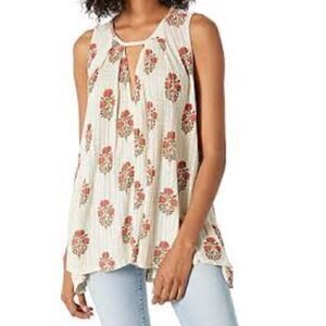 Lucky brand woodblock tunic top